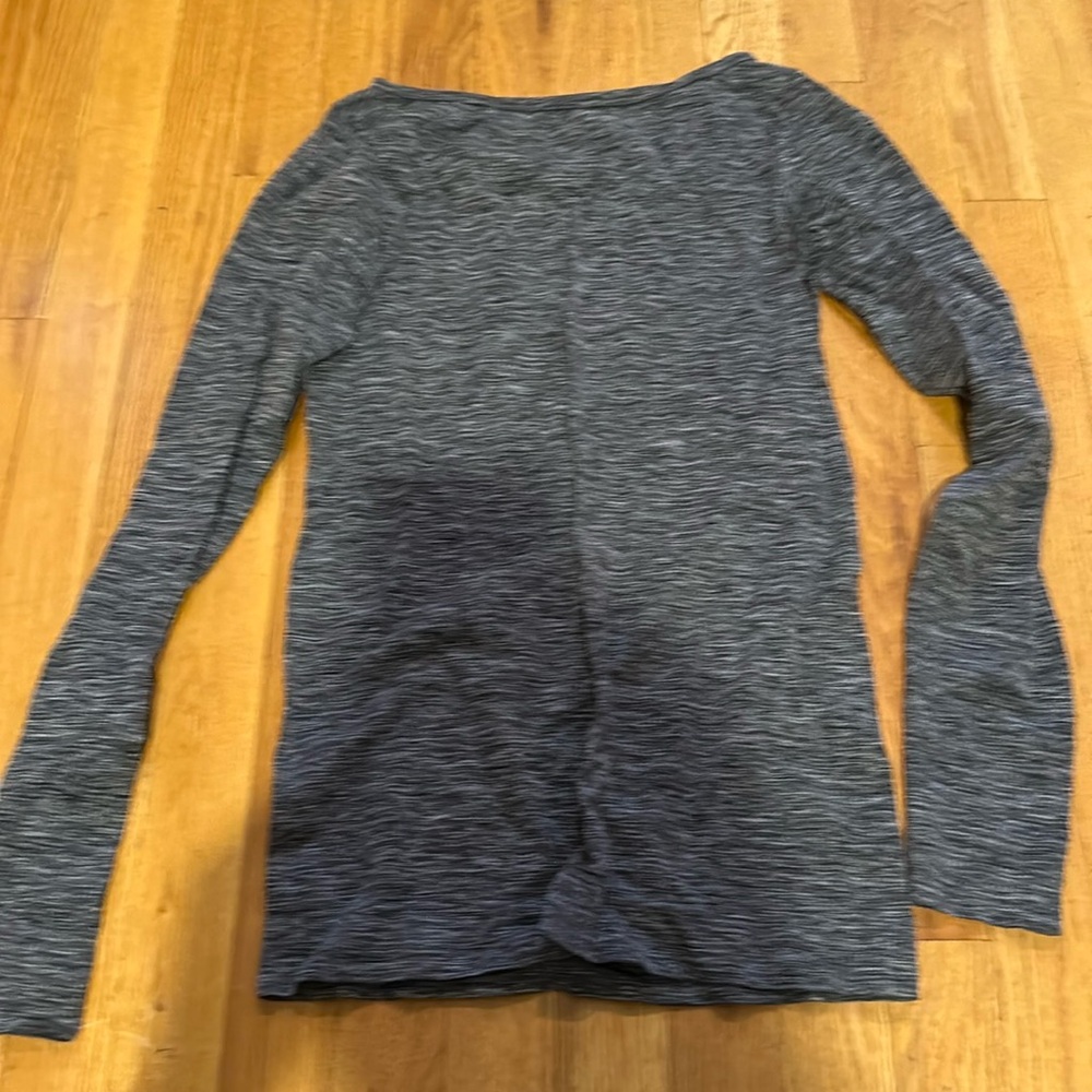 Athleta stretchy top with boat neck